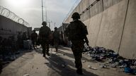 Members of the UK Armed Forces who continue to take part in the evacuation from Kabul airport. Pic: Ben Shread/UK MOD Crown copyright