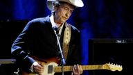 Rock musician Bob Dylan performs at the Wiltern Theatre in Los Angeles in this May 5, 2004 file photo