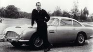 James Bond star Sean Connery pictured with the Goldfinger Aston Martin DB5 in 1964. Pic: Eon/United Artists/Kobal/Shutterstock