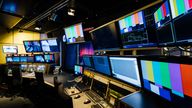 A tv and video control room intended for student use at university.