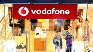 General view of a Vodafone store in Cambridge.