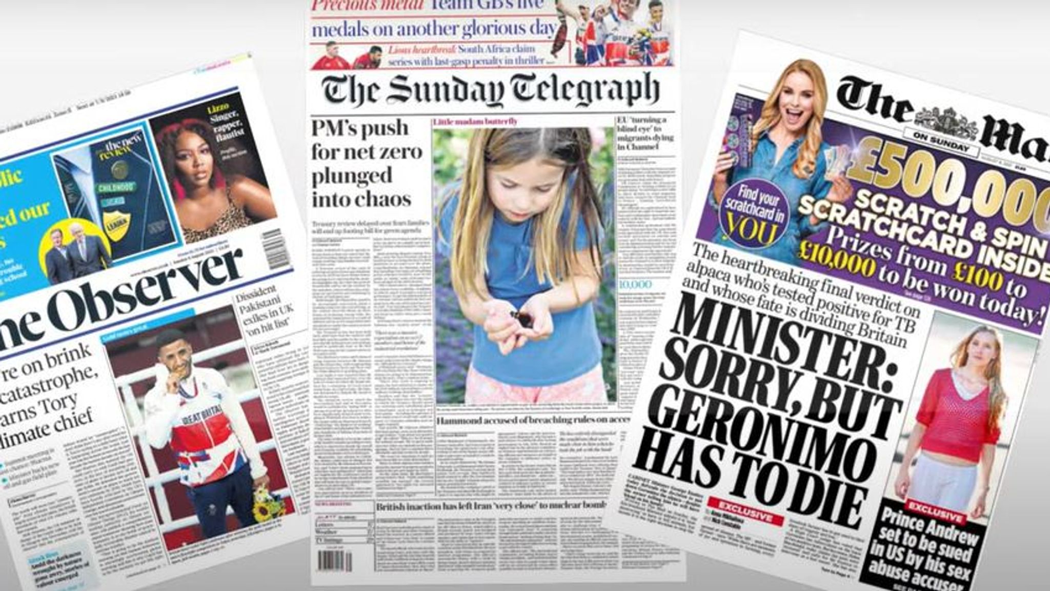 Sunday's national newspaper front pages | UK News | Sky News