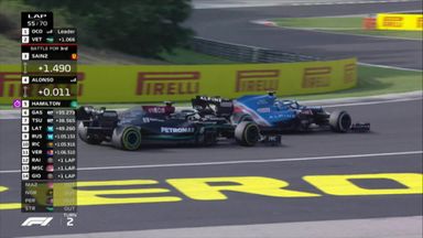 Alonso and Hamilton battle for fourth