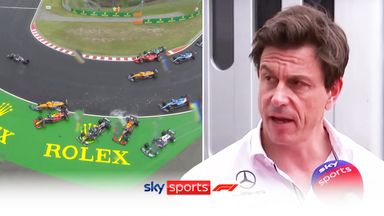 Wolff sorry about first-lap incident