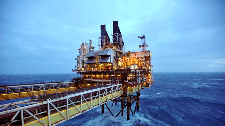 A section of the BP Eastern Trough Area Project (ETAP) oil platform is seen in the North Sea, around 100 miles east of Aberdeen in Scotland February 24, 2014. REUTERS/Andy Buchanan/pool/File Photo