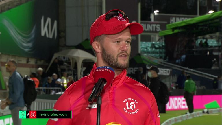 Le capitaine des Welsh Fire Ben Duckett a été déçu après que son équipe ait été battue par les Oval Invincibles dans The Hundred