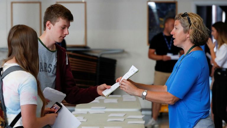 Students set to collect A-level results as courses available through  clearing drop after 'admin blip' | UK News | Sky News