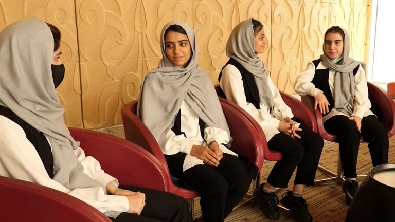 Girls have had to leave Afghanistan in a bid to continue their eduction