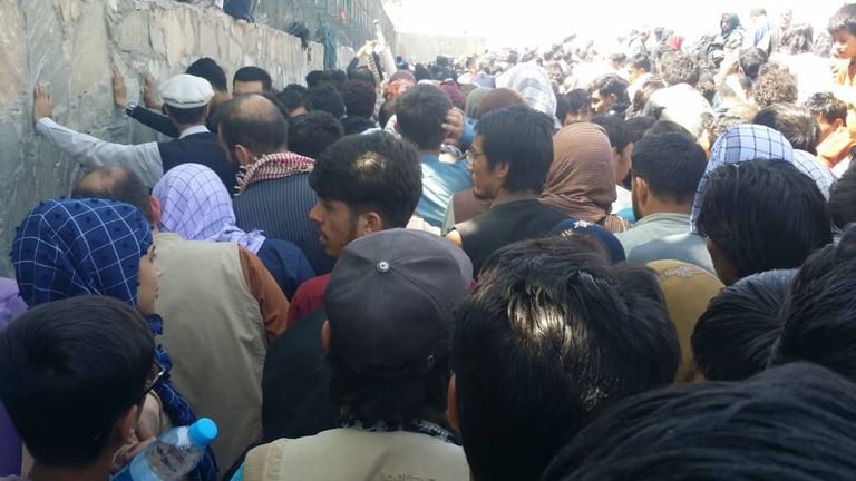 The interpreter was among the crowd gathered outside Kabul&#39;s airport before Thursday&#39;s terror attack