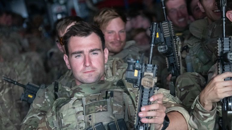 Image shows UK military personnel onboard a A400M aircraft departing Kabul, Afghanistan on the 28 August 2021. 

As part of Operation PITTING; eligible Afghans are also being evacuated to the UK via the UAE under the Afghan Relocation and Assistance Program (ARAP). Some will land and be processed at RAF Brize Norton (BZZ). This represents a valuable opportunity to showcase the ability of the RAF, and in particular the Air Mobility Force, to deliver large scale Air Transport operations at short n