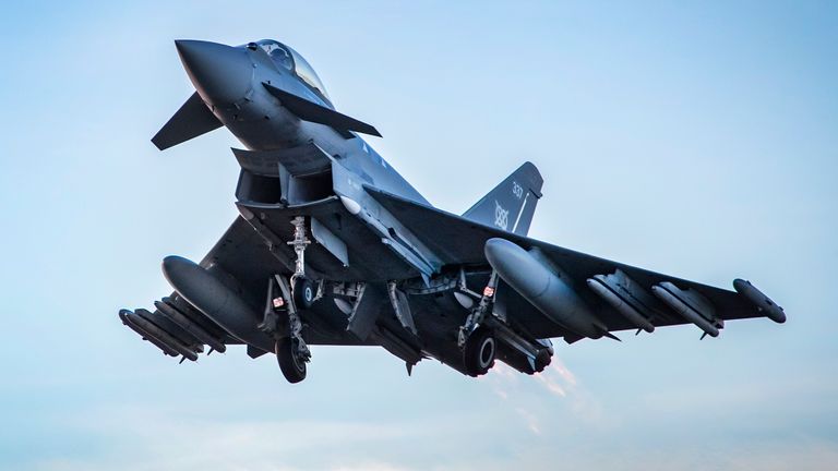 RAF Typhoons Intercept Russian 'Cold War Era' Aircraft Flying Near UK ...