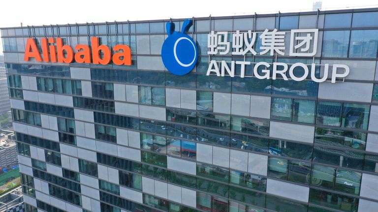 Alibaba's offices in Nanging, Jiangsu province. Pic: AP