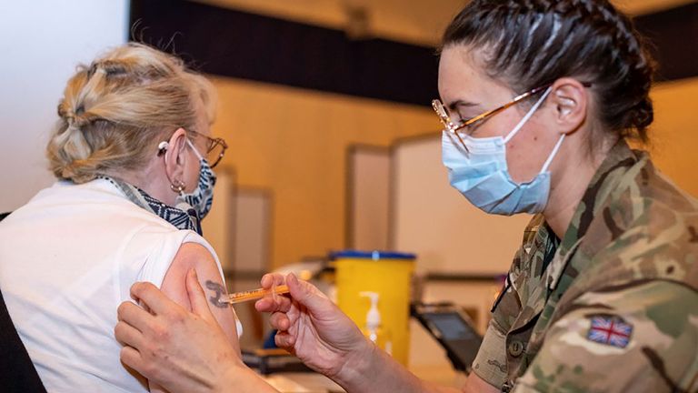 The armed forces have been a major part of the vaccine rollout in the UK