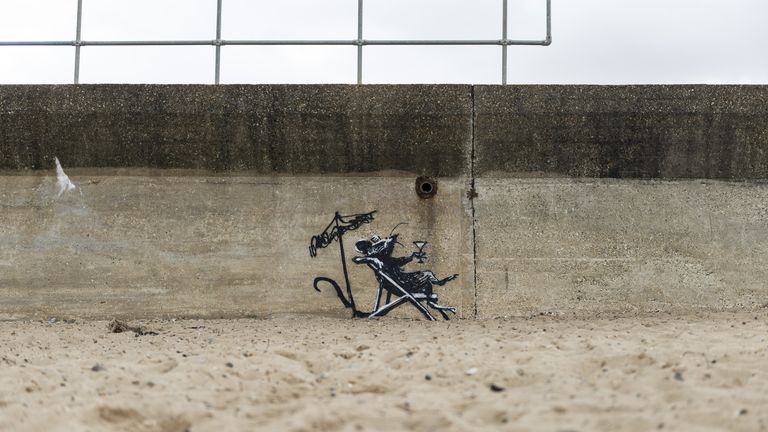 After a week of speculation, Banksy claimed the pieces via a video on his Instagram page