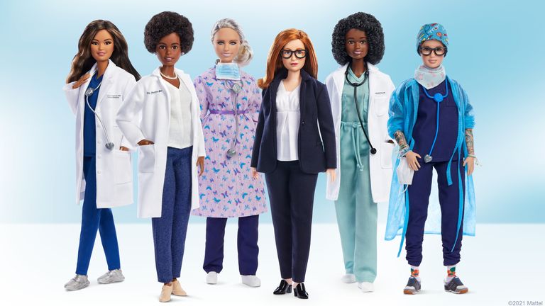 Barbie has created dolls based on a number of women who have worked during the COVID-19 pandemic. 