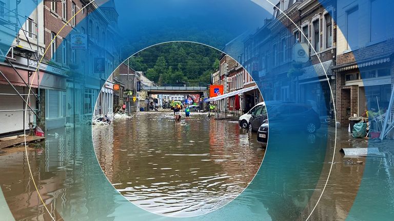 Pepinster, Belgium, has been ruined by flooding blamed on climate change