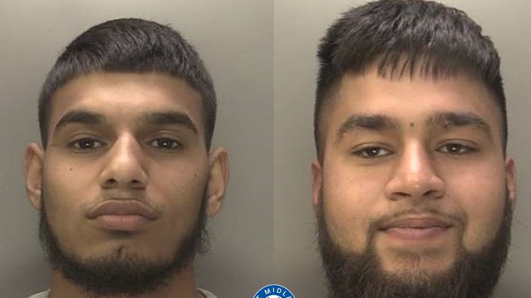 Police are searching for Ishaaq Ayaz (left) and Sohail Khan in connection with the attack in Birmingham&#39;s Gay Village. Pic West Midlands Police