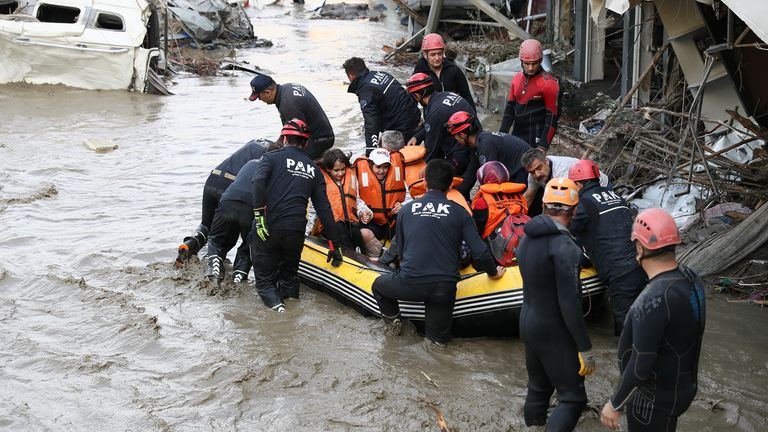 The floods have claimed 40 lives so far