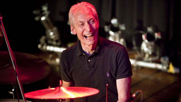 Charlie Watts performing with the band &#39;The ABC & D of Boogie Woogie&#39; at the Casino in Herisau Switzerland. Pic: Ennio Leanza/EPA/Shutterstock 