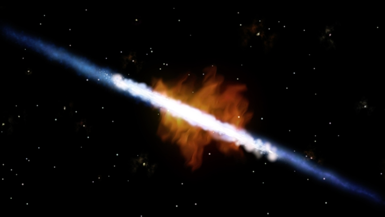 Galaxies pump out contaminated exhausts. Pic: James Josephides, Swinburne Astronomical Productions