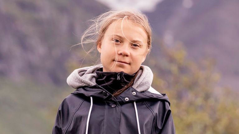 S..pmi 2021-07-13.Climate activist Greta Thunberg poses for a photo by the ..hkk.. mountain at the world heritage site of the Laponia area in S..pmi, Sweden om July 13, 2021..Foto: Carl-Johan Utsi / TT / code 11300.***SWEDEN OUT***