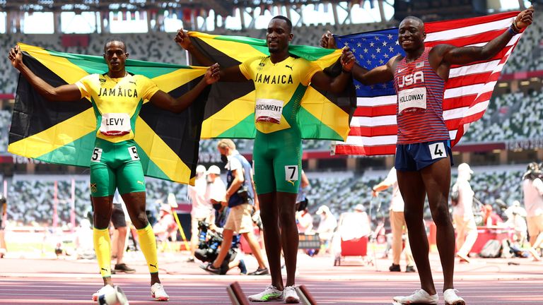 Tokyo Olympics: Jamaican gold medallist Hansle Parchment tracks down woman  who gave him taxi fare and helped save his Games dream | World News | Sky  News