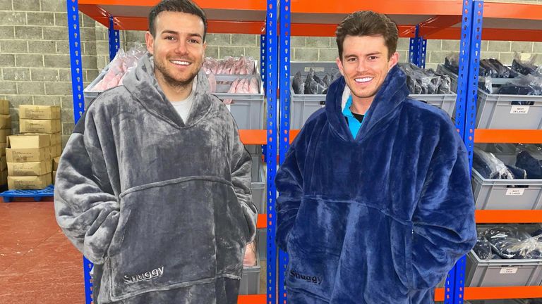 Joel Pierre and Jack Griffiths are the founders of loungewear firm Snuggy