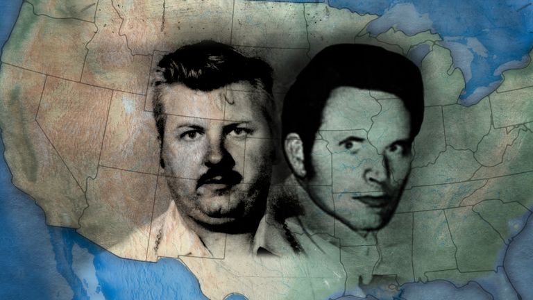Serial killers John Wayne Gacy and Dean Corll. Pic: Cineflix