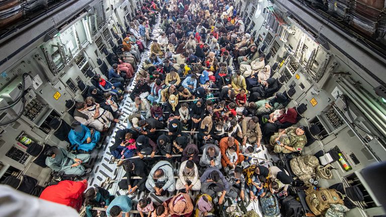 A full flight of 265 people supported by Members of the UK Armed Forces who continue to take part in the evacuation of entitled personnel from Kabul airport. The UK have been working closely with our international partners to complete the evacuation safely.