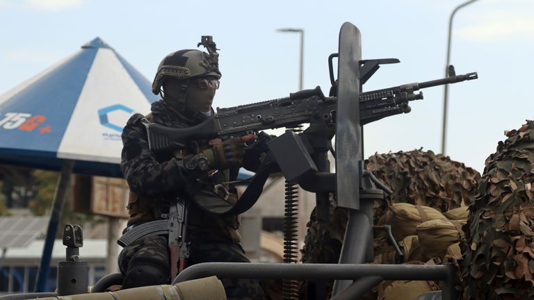 Taliban special force fighters arrive inside the Hamid Karzai International Airport after the U.S. military&#39;s withdrawal, in Kabul, Afghanistan PIC:AP