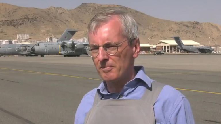 British ambassador to Afghanistan, Sir Laurie Bristow, has said it is &#34;time to close this phase&#34; of the evacuation operation from Kabul airport.
