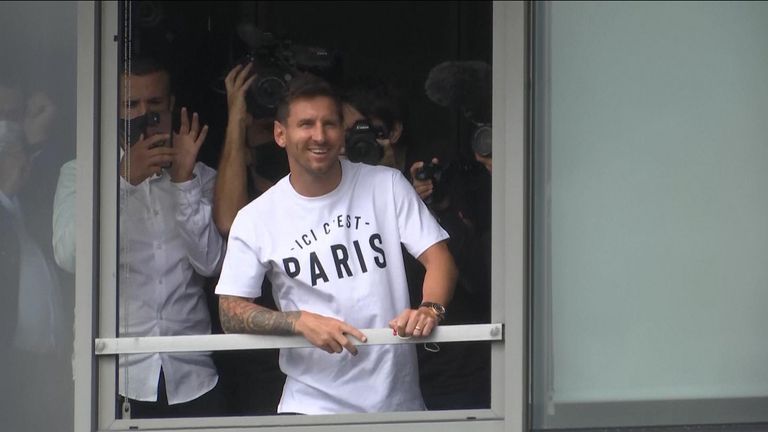 Lionel Messi agrees to join Paris Saint-Germain on a two-year contract after Barcelona exit