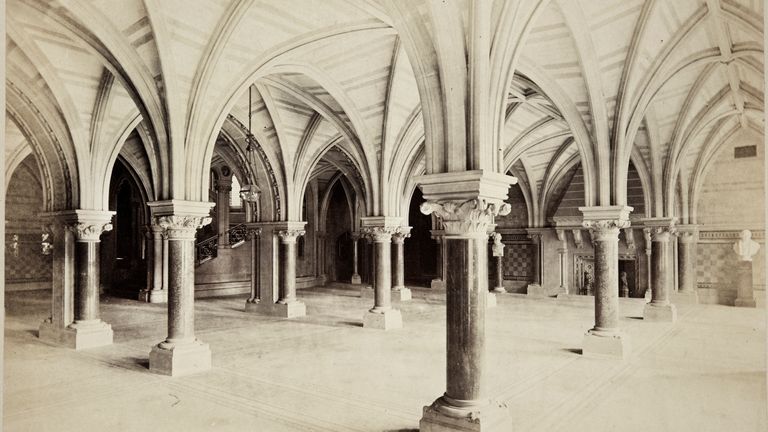 The hall has hosted civic meetings, weddings and Hollywood movie sets. Pic Historic England Archive