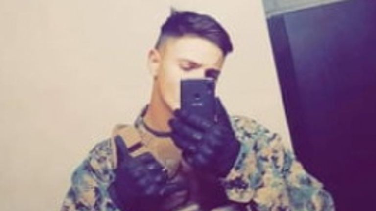 U.S. Marine Rylee McCollum is seen in Camp Pendleton North, California, U.S. this undated selfie photograph obtained from social media. RYLEE MCCOLLUM VIA ROICE MCCOLLUM/via REUTERS THIS IMAGE HAS BEEN SUPPLIED BY A THIRD PARTY. MANDATORY CREDIT. NO RESALES. NO ARCHIVES. MUST CREDIT RYLEE MCCOLLUM.