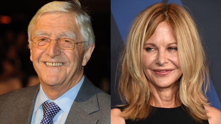 Michael Parkinson and Meg Ryan had an infamous interview in 2003. Pic: Ian West/PA/Jordan Strauss/Invision/AP
