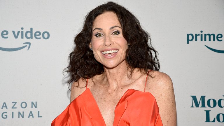 Actress Minnie Driver attends Amazon&#39;s Modern Love season two premiere in New York in August 2021. Pic: Evan Agostini/Invision/AP


