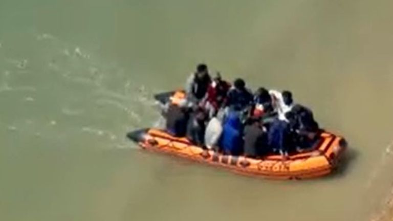 Many migrants arrive in the UK after travelling across the English Channel on boats