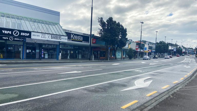 Les rues étaient vides pendant le verrouillage de Wellington, le 20 août