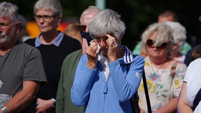 Plymouth residents observed a silence to remember those who died