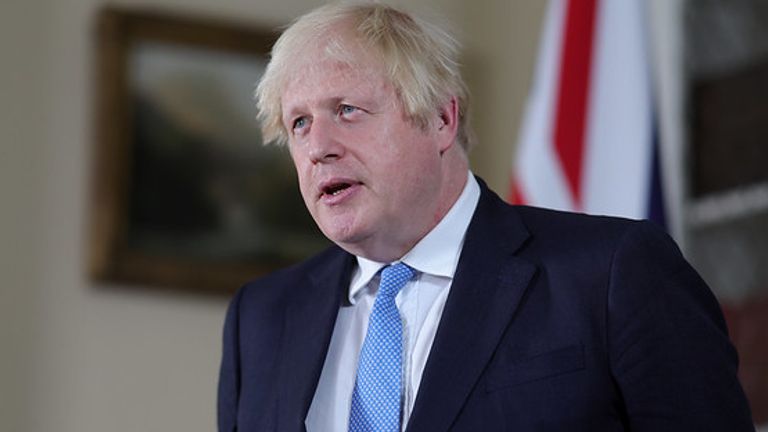 The Prime Minister Boris Johnson delivering a statement on the current situation in Afghanistan. Picture by Andrew Parsons / No 10 Downing Street