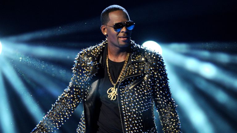 R Kelly performing at the BET Awards in LA in 2013. Pic: Frank Micelotta/Invision/AP