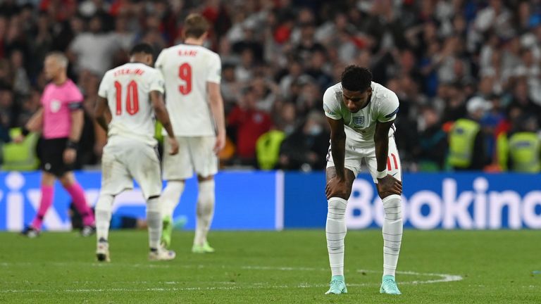 Marcus Rashford was the target of abuse after Euro 2020