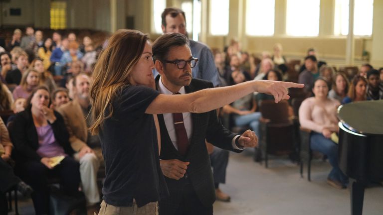 Siân Heder directs Eugenio Derbez in “CODA,” premiering globally on Apple TV+ on August 13, 2021.