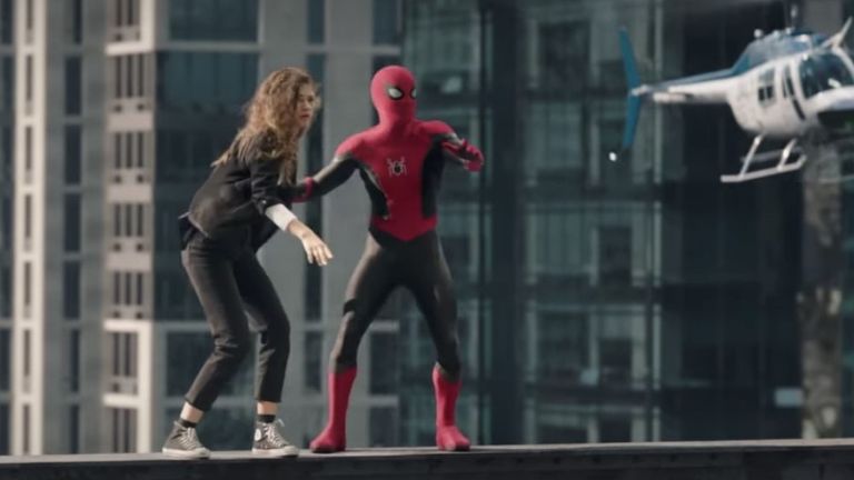 Tom Holland and Zendaya in the trailer for Spider-Man: No Way Home. Pic: Sony Pictures