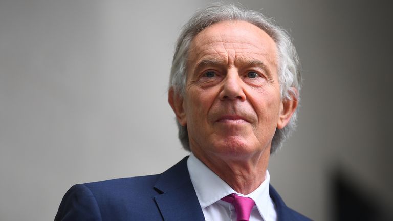 Former prime minister Tony Blair