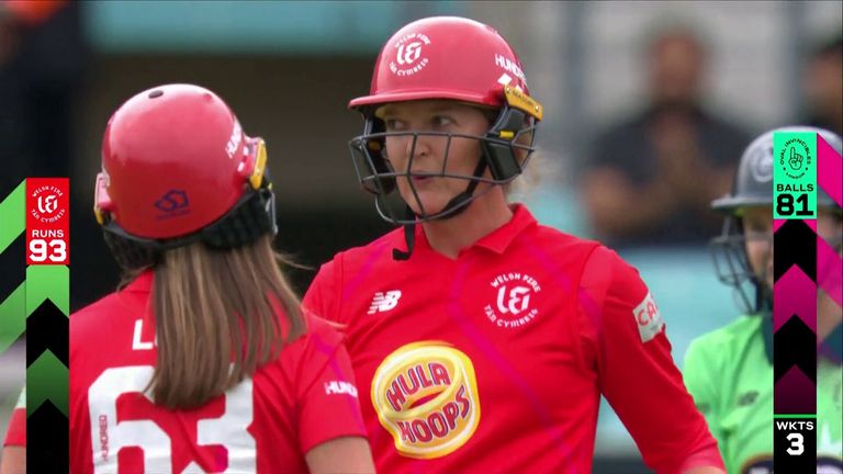 Taylor was hitting some lovely shots during the Welsh Fire innings, including these two reverse flicks