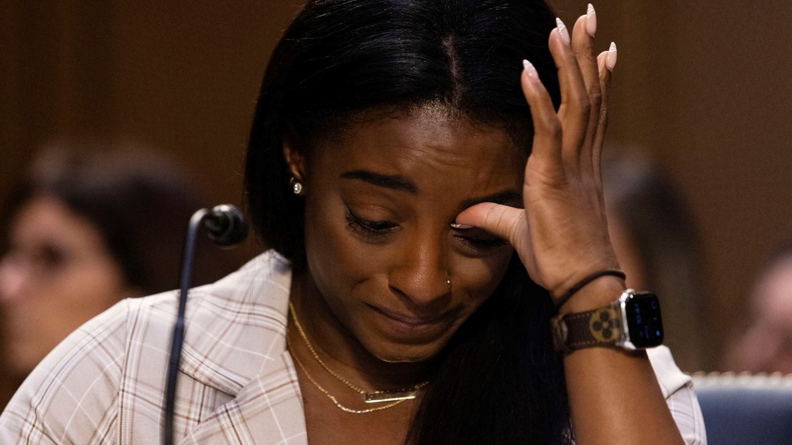 Simone Biles Olympic Gymnast Breaks Down As She Blames Entire System That Enabled Larry Nassar 7906