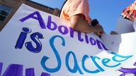 Abortion rights campaigners gather in Texas