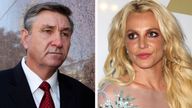 Jamie Spears (pictured in) and Britney Spears (pictured in 2017). Pic: AP