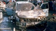 A car bomb killed Paolo Borsellino in July 1992. Pic: AP